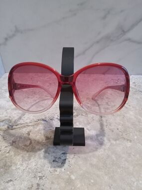 Women's Gradient Red Oversized Fashion Sunglasses